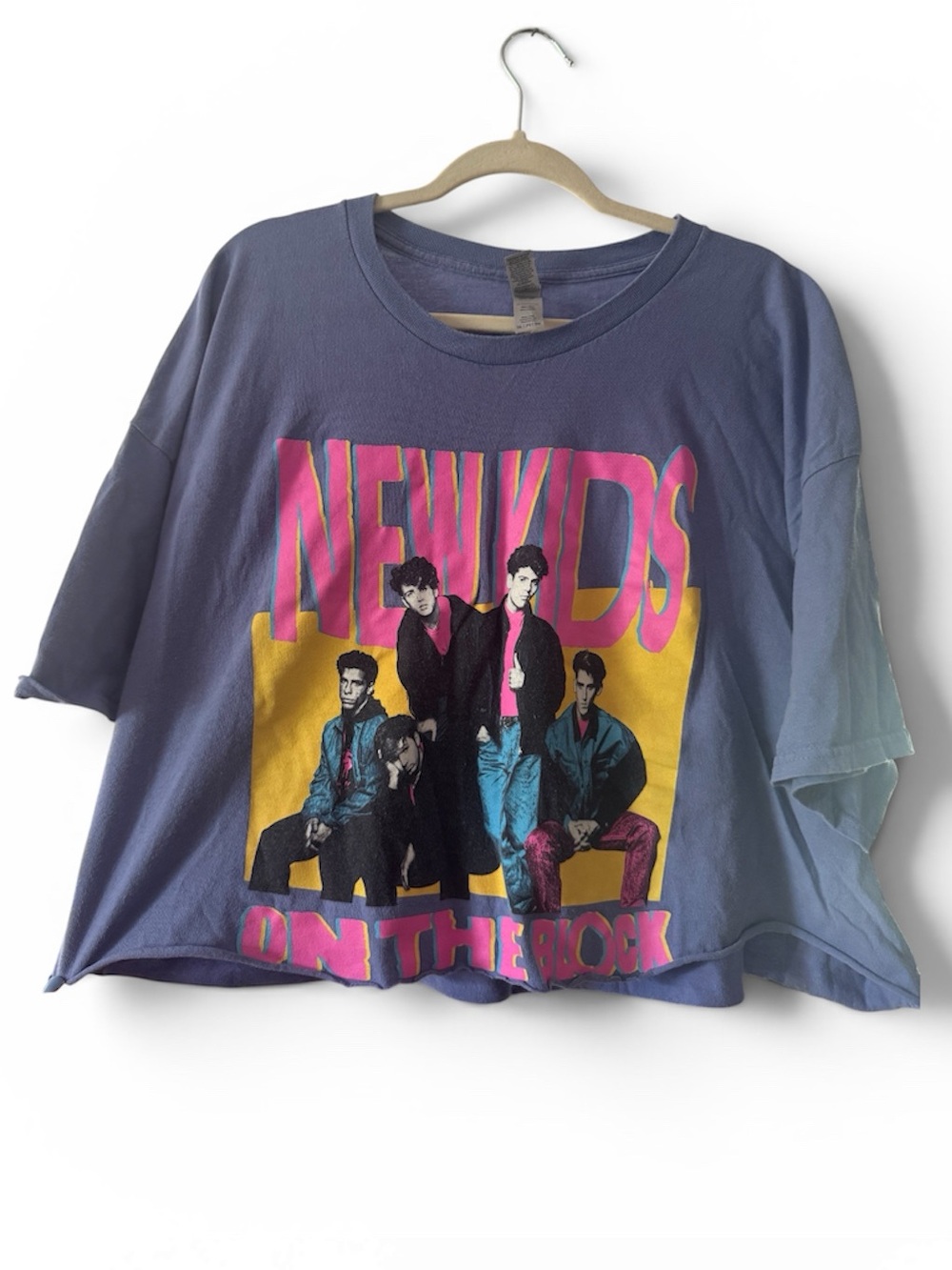 New Kids On The Block (NKOTB) Oversized Cropped Tee 📼🛼🎶🎧🩷
